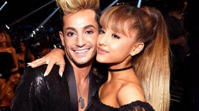 See Ariana Grande's Bold Vera Wang Look From Brother Frankie's Wedding - www.etonline.com