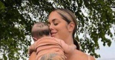 Malin Andersson celebrates baby Xaya's 3 month birthday with empowering underwear snap - www.ok.co.uk