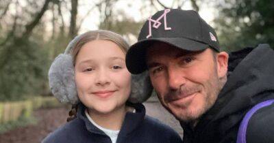 Harper Beckham, 10, unimpressed about busy school day as dad David teases her - www.ok.co.uk - Britain - France - Atlanta