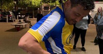 Ryan Thomas suffers second wardrobe malfunction after cycling race on The Games - www.ok.co.uk