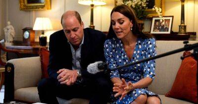 Kate Middleton wows in blue dress as she and William record Mental Health Minute message - www.ok.co.uk - Britain