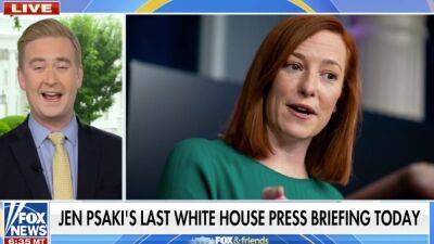Fox News’ Peter Doocy Bids Kind Farewell to Jen Psaki: She ‘Probably Has Made Me a Better Reporter’ (Video) - thewrap.com
