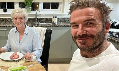 David Beckham shares rare glimpse inside mum Sandra's kitchen during sweet dinner date - hellomagazine.com