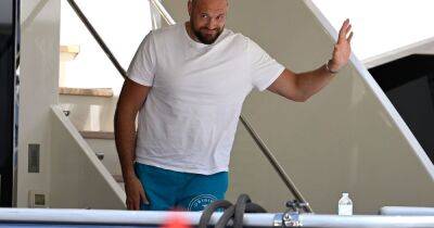 Tyson Fury relaxes on £18k a night yacht in Cannes during lavish holiday with Paris and kids - www.ok.co.uk - Venezuela