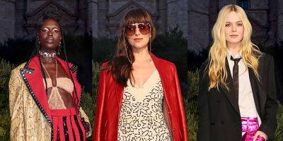 Dakota Johnson, Jodie Turner-Smith & Elle Fanning Were Gifted A Star at Gucci's Cosmogonie Fashion Show - www.justjared.com - Italy