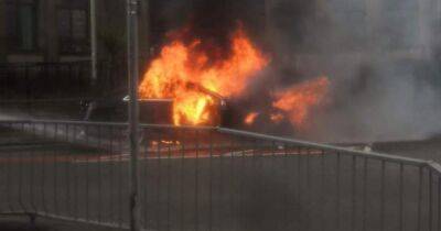 Man 'pulled from burning car' after it 'exploded' in Dundee - www.dailyrecord.co.uk - Scotland