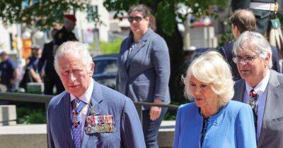 Charles and Camilla met by protestors as they arrive at cathedral during Canadian royal tour - www.ok.co.uk - Britain - Canada - Ukraine