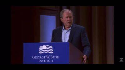 George W Bush Slips Up, Says the Invasion of Iraq Was ‘Unjustified and Brutal’ (Video) - thewrap.com - Iraq