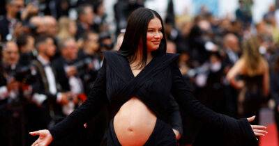 Pregnant Adriana Lima showcases bump with sleek cut-out dress at Cannes film festival - www.msn.com - France - Brazil - city Lima