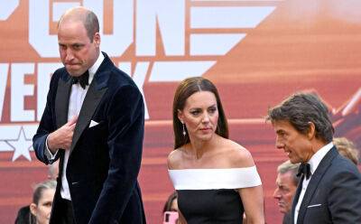Kate Middleton & Prince William Join Tom Cruise at 'Top Gun' Royal Premiere in London - www.justjared.com - London