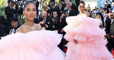 Cindy Bruna wears pink tiered gown at Armageddon Time Cannes screening - www.msn.com - France - USA - Sweden - Canada - India - Ukraine - county Queens