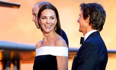 Tom Cruise gives Kate Middleton a helping hand at UK premiere of ‘Top Gun: Maverick’ - us.hola.com - Britain