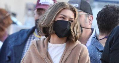 Zendaya Arrives on Set for Another Day of Filming 'Challengers' Outside of Boston - www.justjared.com - state Massachusets - county Lynn