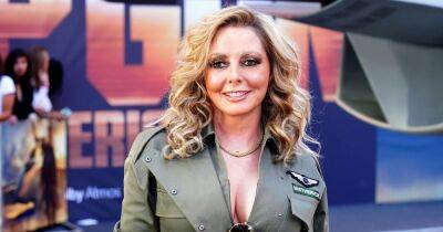 Carol Vorderman ditches gown as she parades curves in plunging outfit at Top Gun premiere - www.manchestereveningnews.co.uk - London - USA - county Mitchell - county Maverick