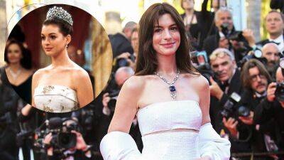 Anne Hathaway Gives Off Major 'Princess Diaries' Vibes at Cannes Film Festival - www.etonline.com - France - USA - Sri Lanka