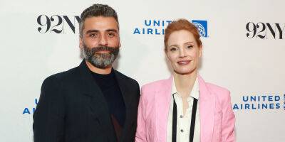 Jessica Chastain Reunites With Oscar Isaac For 'Scenes From A Marriage' Event in NYC - www.justjared.com - USA - New York - Sweden - county Shannon