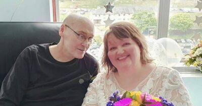 Scots cancer victim thanks 'amazing' nurses for making hospital wedding happen - www.dailyrecord.co.uk - Scotland - city Sandra - Beyond