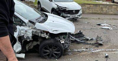 Man arrested after car smashed into parked vehicle in Dundee - www.dailyrecord.co.uk - Scotland