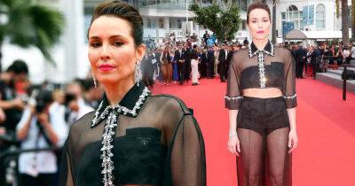 Noomi Rapace flashes her abs and toned legs in VERY racy mesh co-ord - www.msn.com - France - Sweden - Ireland - Indiana - county Ocean
