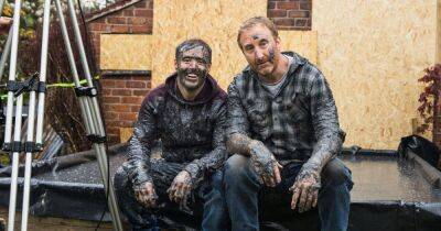 ITV Coronation Street's Tyrone and Phill all smiles in behind the scenes photos as dirty fight sees them strip to pants - www.manchestereveningnews.co.uk - Romania