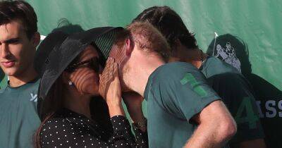 Meghan Markle kisses her Prince in delight as Harry triumphs at polo - www.ok.co.uk - Britain - USA - county Sussex - Santa Barbara