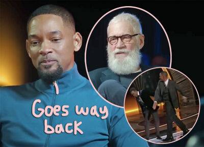 Reason For The Slap?! Will Smith Talks 'Pain' From Childhood With David Letterman In New Pre-Oscars Interview - perezhilton.com