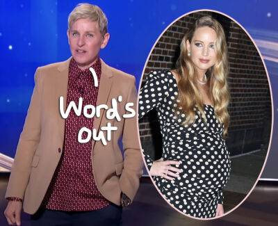 Ellen DeGeneres Accidentally Reveals Sex Of Jennifer Lawrence’s Child On Air!! - perezhilton.com - county Cooke