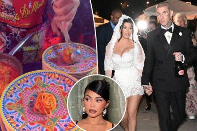 Kourtney Kardashian, Travis Barker’s tiny wedding pasta labeled ‘hate crime’ - nypost.com - Italy