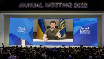 Davos World Economic Forum Back In Person; No Snow Or Stars As Politicians, CEOs Hold Court North Of Cannes - deadline.com - Ukraine - Russia - county Stone - Switzerland - Qatar - city Kiev - county Person