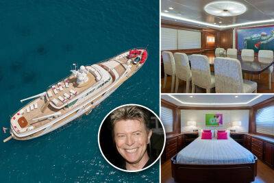 Sea oddity: David Bowie’s mega-yacht lists for $5.17M - nypost.com - New York - Italy