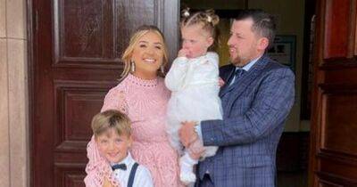 Gogglebox's Izzi Warner shares rare photo with partner Grant at daughter's christening - www.ok.co.uk - county Grant
