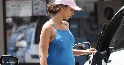 Leona Lewis shows off baby bump in skin-tight gym onesie as she enjoys pregnancy workout - www.ok.co.uk - Los Angeles