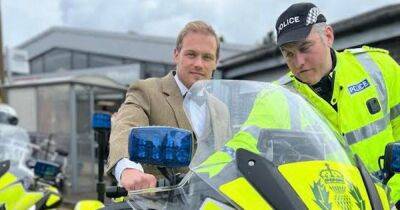 Sam Heughan says 'childhood dream came true' as he jumps on police motorbike in Edinburgh - www.dailyrecord.co.uk - Britain - Scotland