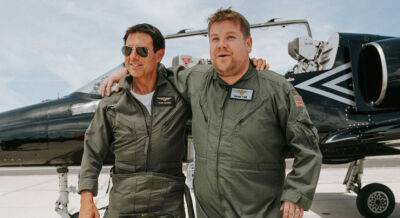 Tom Cruise Terrifies James Corden on Wild Ride in 'Top Gun' Fighter Jet - Watch! - www.justjared.com