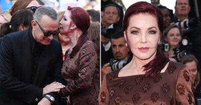 Priscilla Presley holds onto Tom Hanks during Elvis premiere red carpet at Cannes Festival - www.msn.com - USA - county Butler - city Austin - Tennessee - county Mason - city Alton, county Mason