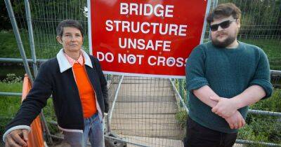 Nine-month footbridge closure forces walkers on 42-MINUTE diversion down River Mersey - www.manchestereveningnews.co.uk - Manchester