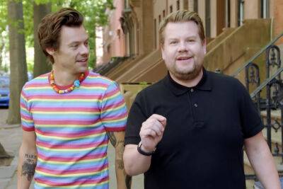 Harry Styles and James Corden make a music video for just $300 - nypost.com
