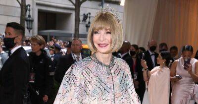 Met Gala Queen Anna Wintour Sparkles in a Tiara and Feathery Frock on the 2022 Red Carpet: Photos - www.usmagazine.com - New York - USA