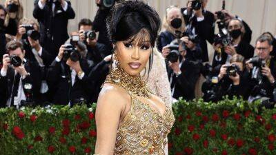 Cardi B Makes Her Grand Return to the Met Gala, Shuts Down the Red Carpet in Stunning Look - www.etonline.com - USA