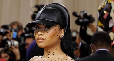 Nicki Minaj Pairs Leather Hat with Ruffled Dress at Met Gala 2022 - www.justjared.com - New York