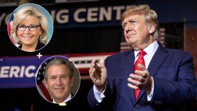 Trump Belittles Liz Cheney With Image of George W. Bush’s Face on Her Body (Photo) - thewrap.com - Washington - Wyoming - county Ford - city Casper