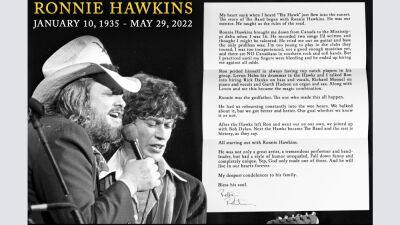 Ronnie ‘Hawk’ Hawkins Remembered by the Band’s Robbie Robertson - variety.com - Canada - state Mississippi - county Hawkins - county Canadian