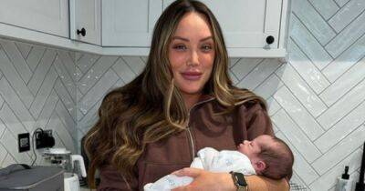 Pregnant Charlotte Crosby beams as she meets pal Marnie Simpson's baby son - www.ok.co.uk - county Crosby