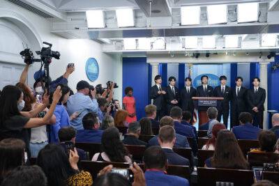 BTS Makes Brief Statement About Anti-Asian Hate Crimes At White House Briefing; K-Pop Sensations Will Meet With President Joe Biden - deadline.com
