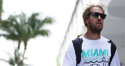 F1 star Sebastian Vettel arrives at Grand Prix party in ‘Miami 2060: First Grand Prix underwater’ t-shirt - www.msn.com - Miami - California - Florida - Germany - state New Mexico - Greenland - county Ida - Antarctica