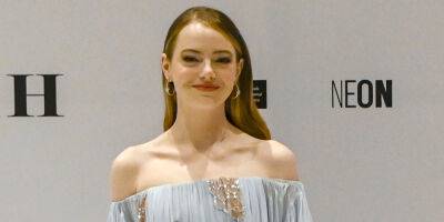 Emma Stone Looks Like a Greek Goddess at 'Bleat' Premiere in Athens - www.justjared.com - Greece - Athens, Greece