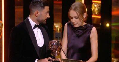 Rose Ayling-Ellis corrected by Giovanni Pernice as she makes presenting blunder at BAFTAs - www.ok.co.uk - Britain - Chelsea - county Bee
