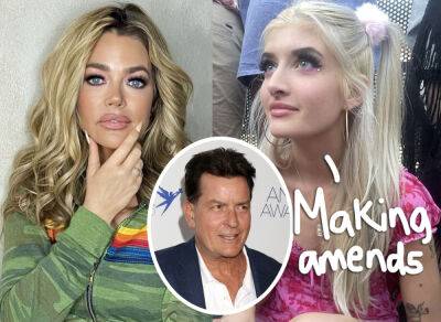 Family Feud Over? Charlie Sheen’s 18-Year-Old Daughter Reunites With Estranged Mom Denise Richards For Mother’s Day! - perezhilton.com