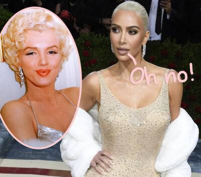 Was Kim Kardashian Gifted A FAKE Lock Of Marilyn Monroe's Hair After Memorable Met Gala Moment?! - perezhilton.com - city Monroe