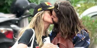 Heidi Klum Passionately Kisses Husband Tom Kaulitz On A Boat in Capri - www.justjared.com - Los Angeles - Italy